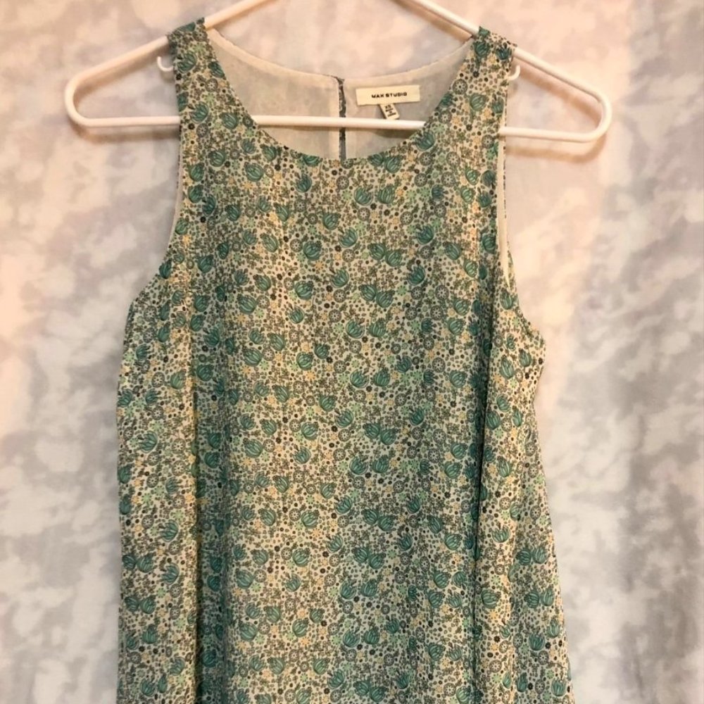 Max Studio Floral Tank, Size Small